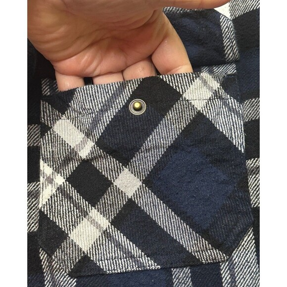 Polar King Heavyweight Flannel Mens 2XLR Shacket Snaps Plaid Outdoors‎ No Lining - Picture 8 of 9